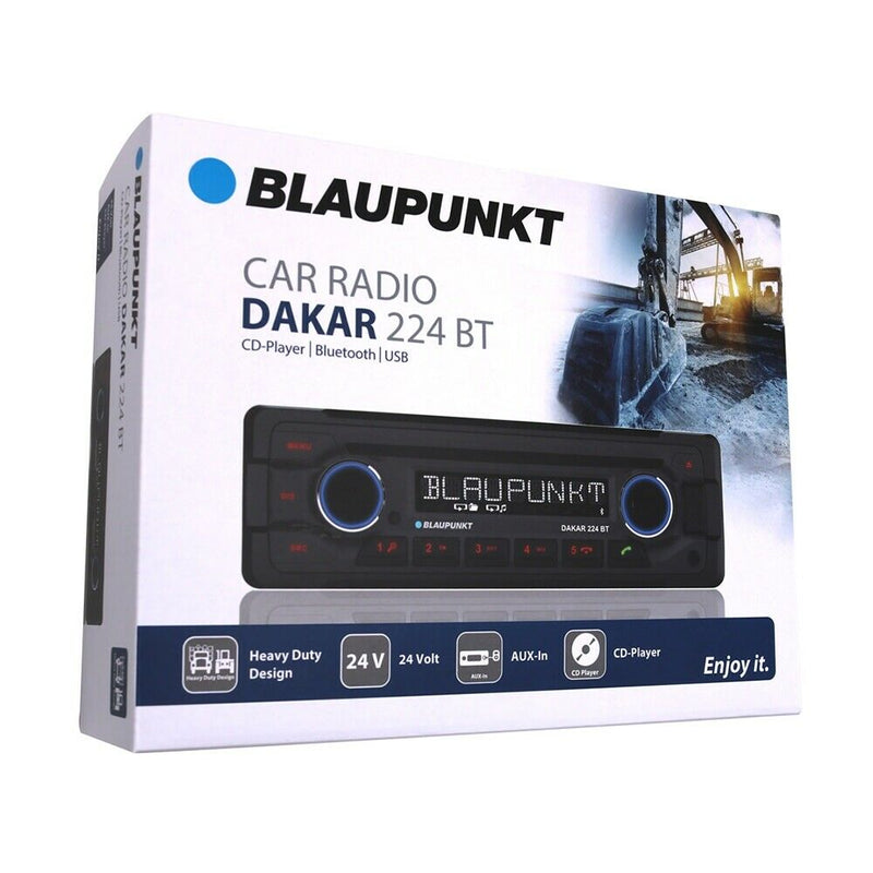 Blaupunkt DAKAR 224BT CD Bluetooth 24v Truck Heavy Duty Radio USB Handsfree AUX