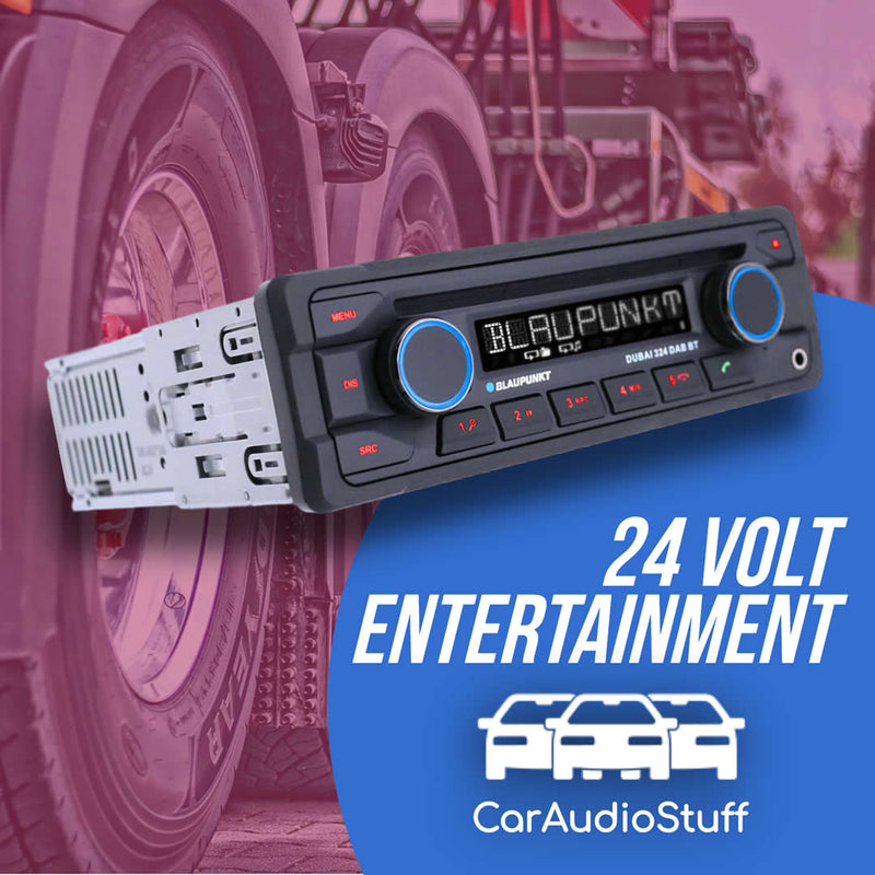 Blaupunkt DUBAI 324 DAB BT Bluetooth 24v Truck Heavy Duty Radio CD USB Handsfree by Blaupunkt - CarAudioStuff