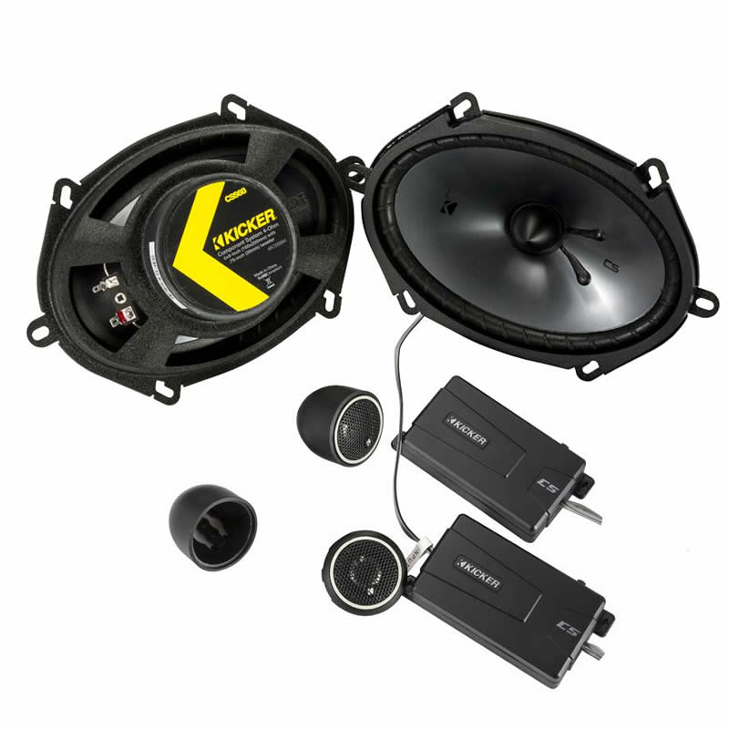 CS 6" x 8" (160 x 200 mm) component speaker system by Kicker KA46CSS684 by Kicker - CarAudioStuff