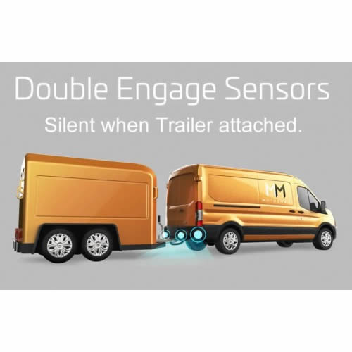 Commercial under mount double engage parking sensors by Motormax - CarAudioStuff