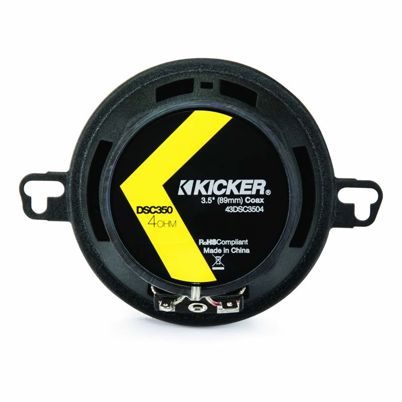 Kicker DS 3.5" (89 mm) 2-Way Coaxial Speakers by Kicker - CarAudioStuff