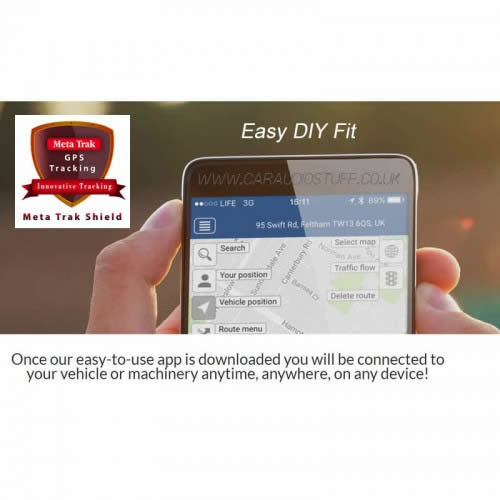 Meta Track Shield Live Tracker with Phone App Easy Fit by Meta System - CarAudioStuff