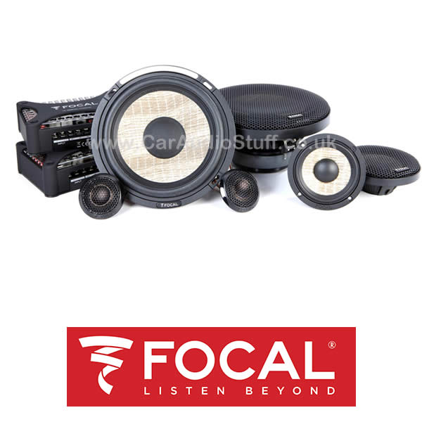 Focal Flax Evo 6.5'' (165mm) 2-Way slim mounting component Speaker set with Grilles - PS-165F3E by Focal - CarAudioStuff
