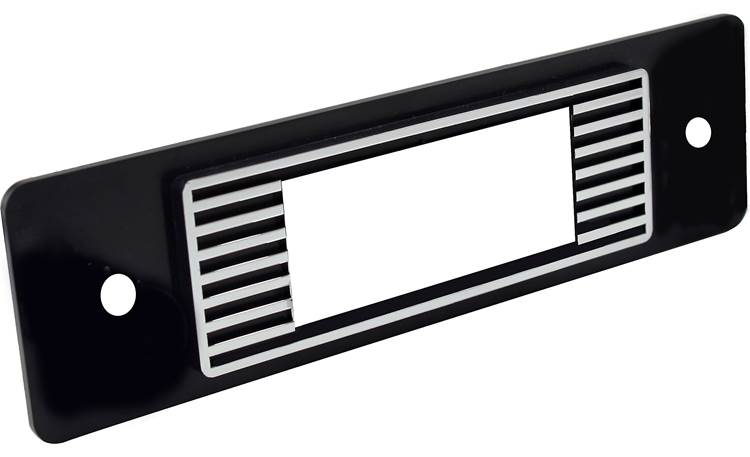 Retrosound Black Fascia with Chrome Stripe Design (