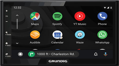 Grundig GX-3800 DAB+ Bluetooth USB Apple CarPlay Android Auto Double Din Stereo