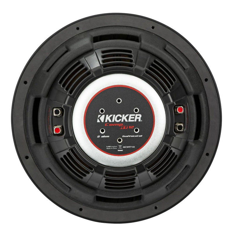 Comprt 12" Thin Profile Dual Voice Coil Subwoofer - 2 Ohm Kicker by Kicker - CarAudioStuff