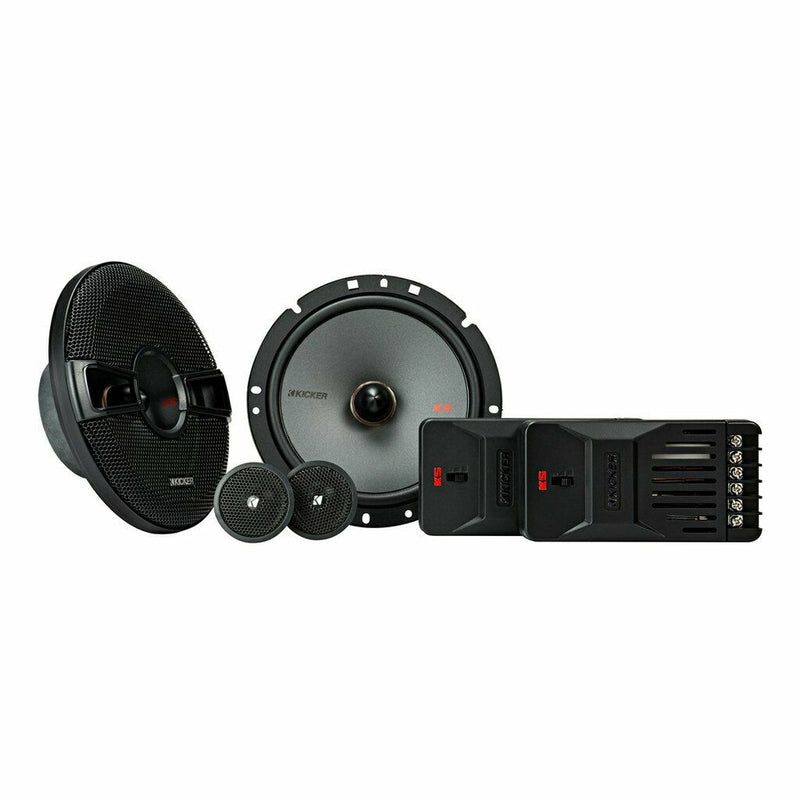Kicker KS 6.75" (165 mm) 2-Way Component Speaker System 250w Peak 1" Tweeters by Kicker - CarAudioStuff