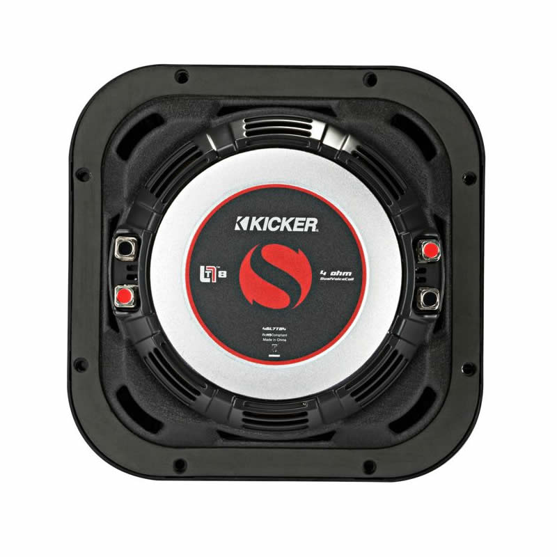L7T 8" thin profile square dual voice coil subwoofer - 2-ohm from Kicker KA46L7T82 by Kicker - CarAudioStuff