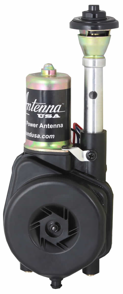 Retrosound Black Mini Fully Automatic Power AM/FM Antenna Short Stumpy PA-03B by Retrosound - CarAudioStuff