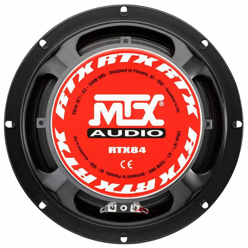 MTX Road thunder extreme 8" mid bass speaker - 1 pc MTXRTX84 by MTX - CarAudioStuff