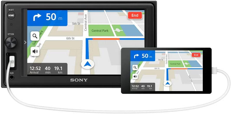 Sony Double DIN 6.2" (15.7cm) Bluetooth and WebLink XAV 1500 by Sony - CarAudioStuff
