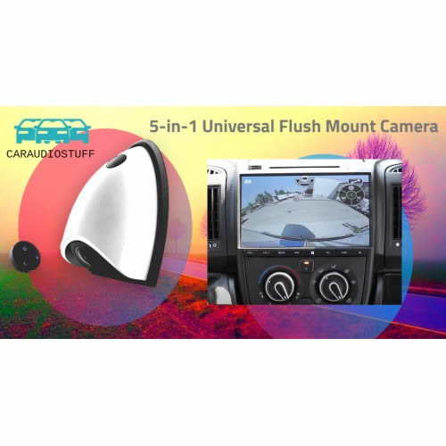 Pro Wide Angle Universal Flush Mount Camera by CAS - CarAudioStuff